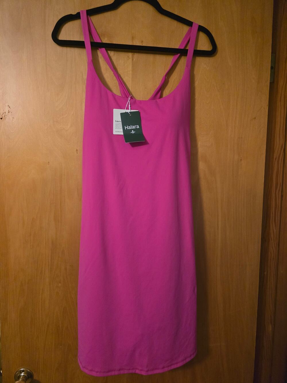 Halara EZ-PZ Active Dress 1X Hot Pink Built-In Shorts Athletic Dress NWT